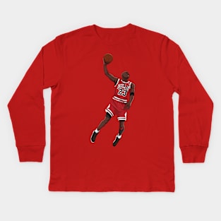 Michael Jordan Dunk Kids Long Sleeve T-Shirt